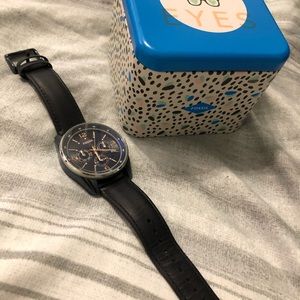 Fossil Dark Navy Blue Watch
